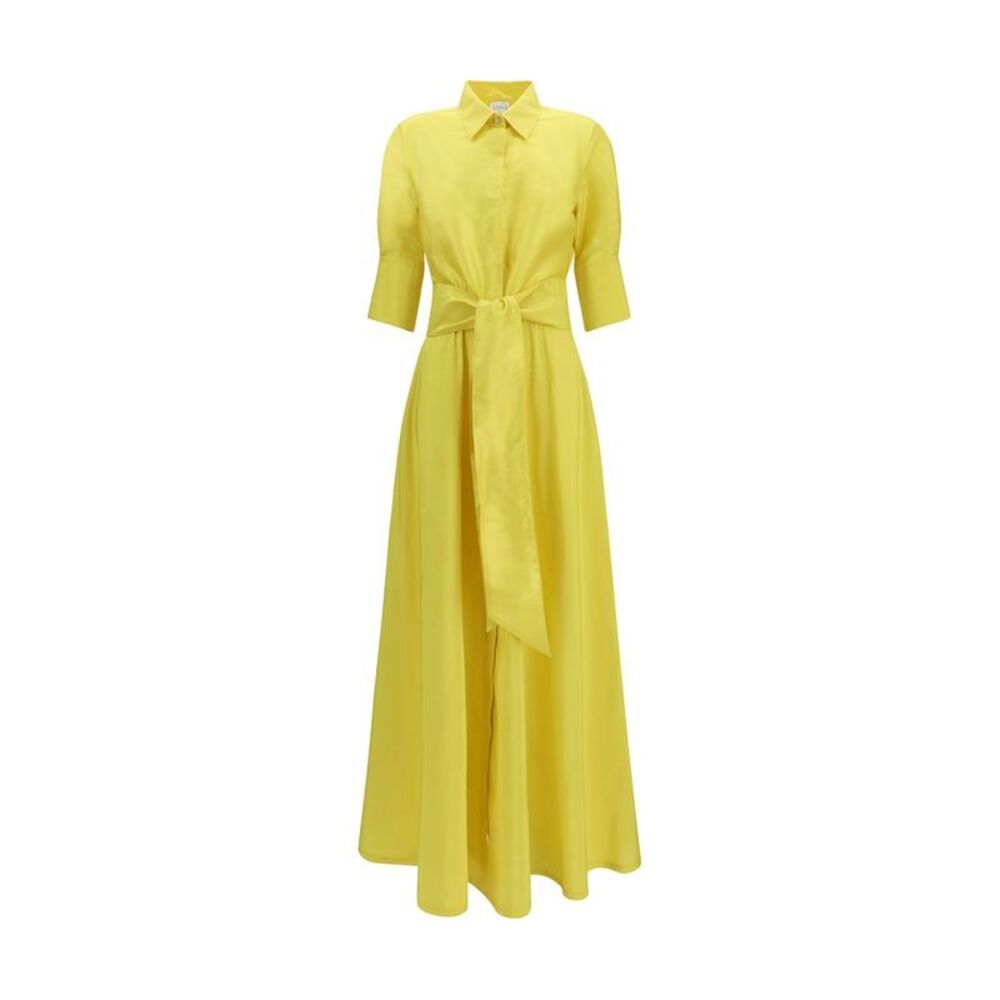Sara Roka Bicolor Silk Casual Women's Dress